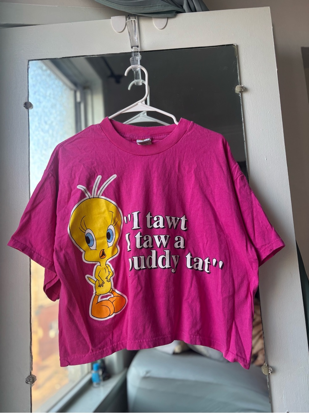 VINTAGE 90s Tweety Crop Top Tee Shirt